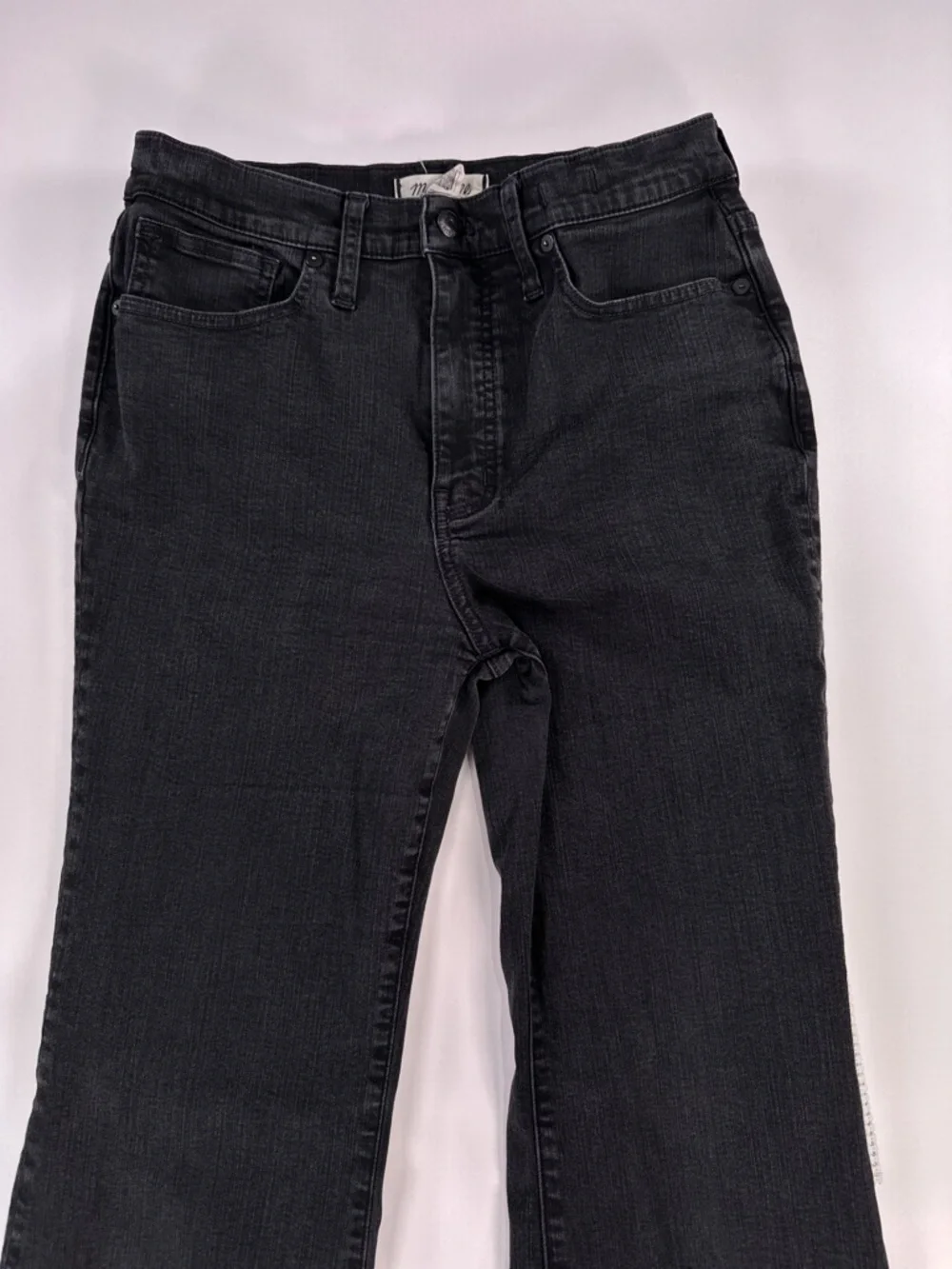 Madewell Women’s High Rise Skinny Flare Jeans Black Size 29 - Picture 3 of 16